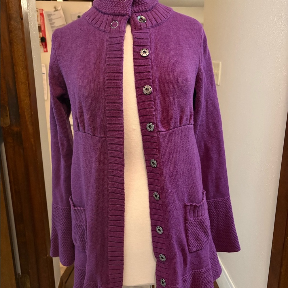Athleta Purple Women's Cardigan Sweater